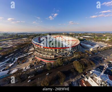 Mas Monumental Stadium, Heimstadion des Club Atletico River Plate in Nuñez, Buenos Aires. Stockfoto