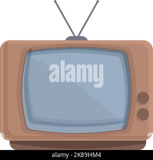 Cartoon-Vektor für alte tv-Geräte. Vintage-Video. Retro-Audio Stock Vektor