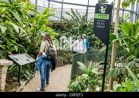 Bogota Kolumbien,Engativa Calle 63 Jardin Botanico de Bogota¡ Jose Celestino Mutis Botanischer Garten,Expedicion Tropicario tropisches Expeditionsökosystem Stockfoto