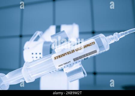 Strimvelis GSK-2696273 Gentherapie, konzeptuelles Bild Stockfoto