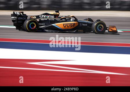 28 PALOU Alex (SPA), McLaren F1 Team MCL36, Portrait während des Formel 1 Aramco United States Grand Prix 2022, 19. Runde der FIA Formel 1 Weltmeisterschaft 2022 vom 21. Bis 23. Oktober 2022 auf dem Circuit of the Americas, in Austin, Texas - Foto: Xavi Bonilla / Dppi/DPPI/LiveMedia Stockfoto