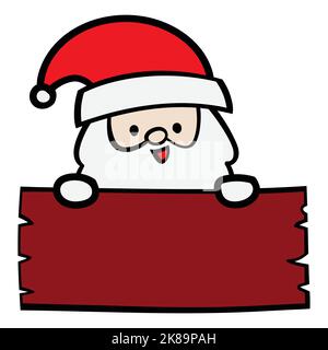 Christmas Santa Claus Vektor Illustration für Weihnachten Element Stock Vektor
