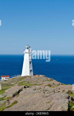 Cape Spear, Neufundland, Kanada im sonnigen Tag Stockfoto