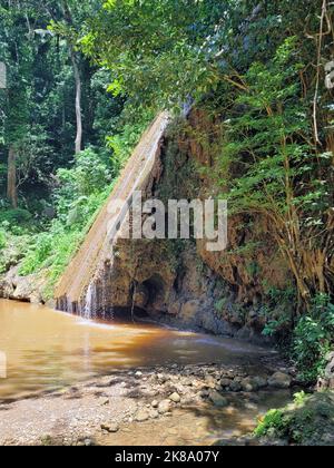 los Cocos Wasserfall in samana in der dominikanischen republik Stockfoto