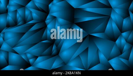 Abstrakter blauer Kristallhintergrund. Hintergrund in Rautenform. Stock Vektor