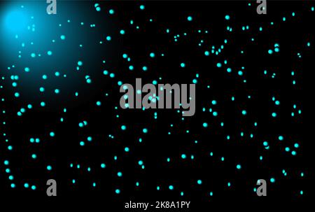 Abstrakte Galaxie Hintergrund Nacht Illustration mit Stern und Mond Stock Vektor