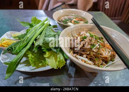 Pho Kho, berühmtes vietnamesisches Essen, in Gia Lai Stockfoto