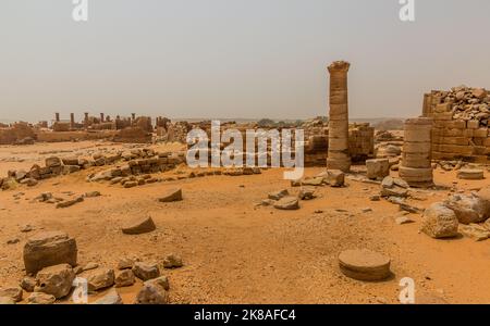 Ruinen der Großen Einzäunung von Musawwarat es-Sufra (Musawarat Al-Sufra) im Sudan Stockfoto