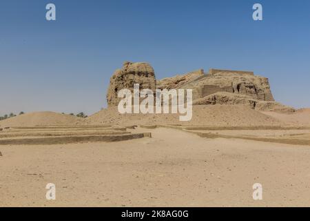 WESTERN Deffufa, adobe Tempel Ruinen in der alten Stadt Kerma, Sudan Stockfoto