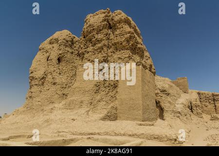 WESTERN Deffufa, adobe Tempel Ruinen in der alten Stadt Kerma, Sudan Stockfoto