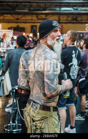 30. Internationale Tattoo Convention 23. Bis 25.09.2022 in der Arena in Berlin-Treptow Stockfoto