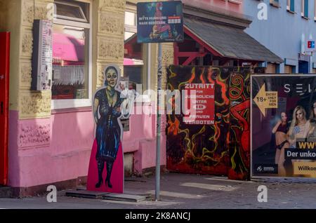 Herberstrasse, Reeperbahn, St. Pauli, Hamburg, Deutschland, Europa Stockfoto