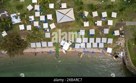 Sea of Galilee und ein Gav Resort. Stockfoto