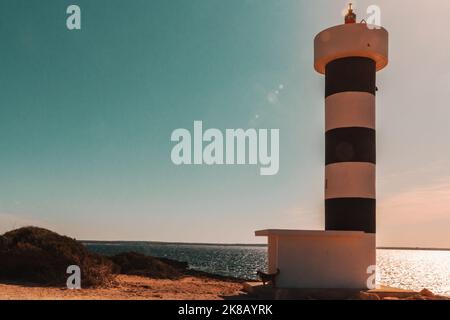 Küstenlandschaft in Colònia de Sant Jordi im Süden der Insel Mallorca Stockfoto