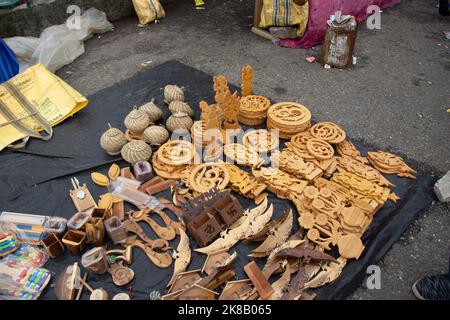 Kleiner Artikel für Hausdekoration von Stammesvölkern Westbengals Stockfoto