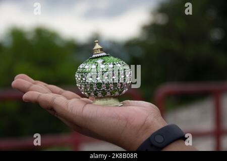 Kleiner Artikel für Hausdekoration von Stammesvölkern Westbengals Stockfoto