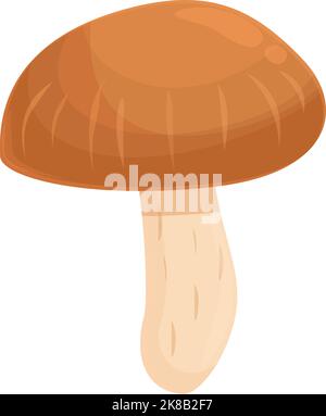 Chinesische Pilz Symbol Cartoon-Vektor. Shiitake-Essen. Trüffelshitake Stock Vektor