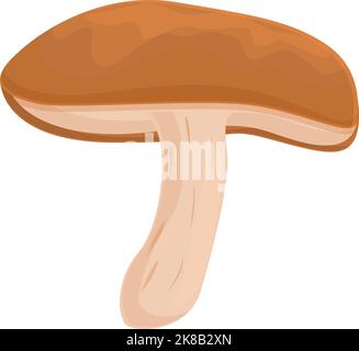 Landwirtschaft Pilz Symbol Cartoon Vektor. Shiitake-Essen. Chinesischer Shitake Stock Vektor