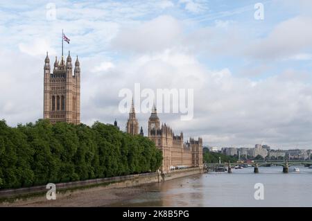 Palace of Westminster aka Houses of Parliament und Big Ben Stockfoto