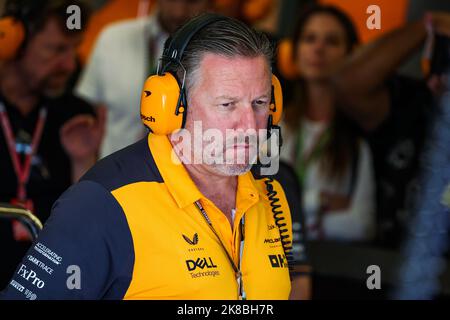 Austin, Texas, USA. 23. Oktober 2022. BROWN Zak (usa), CEO von McLaren Racing, Portrait während des Formel 1 Aramco United States Grand Prix 2022, 19. Runde der FIA Formel 1 Weltmeisterschaft 2022 vom 21. Bis 23. Oktober 2022 auf dem Circuit of the Americas, in Austin, Texas - Foto Florent Gooden / DPPI Stockfoto