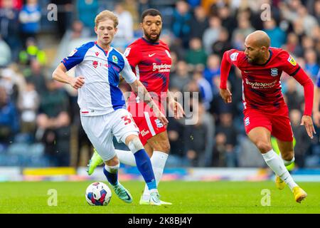 Blackburn, Großbritannien. 22.. Oktober 2022during das Sky Bet Championship-Spiel zwischen Blackburn Rovers und Birmingham City im Ewood Park, Blackburn, am Samstag, 22.. Oktober 2022. (Kredit: Mike Morese | MI News) Kredit: MI News & Sport /Alamy Live News Stockfoto