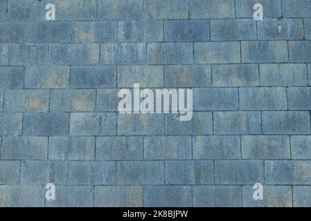 Block Stein Boden Textur Hintergrund Stein Block Straße Bürgersteig. Detail der Kopfsteinpflaster Pfad, Grunge Granit Wand Textur Stockfoto