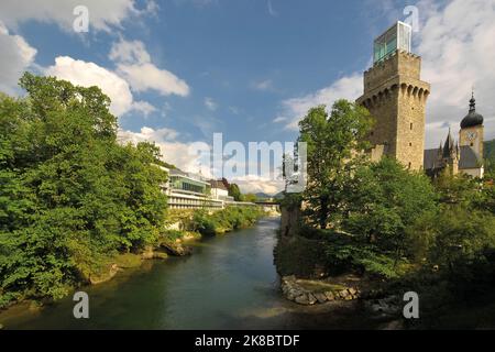 Waidhofen an der Ybbs, Stadt in Niederösterreich, Mostbezirk, Ybbstal Stockfoto