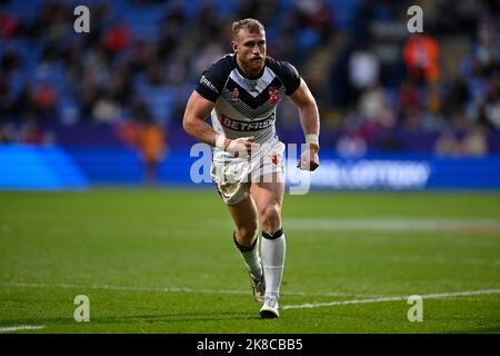 Bolton, Vereinigtes Königreich. 22. Oktober 2022. Rugby League World Cup 2021. England V Frankreich. University of Bolton Stadium. Bolton. Luke Thompson (England) beim Rugby League-Weltcup-Spiel England V Frankreich. Round 2, Gruppe A. Credit: Sport in Pictures/Alamy Live News Stockfoto