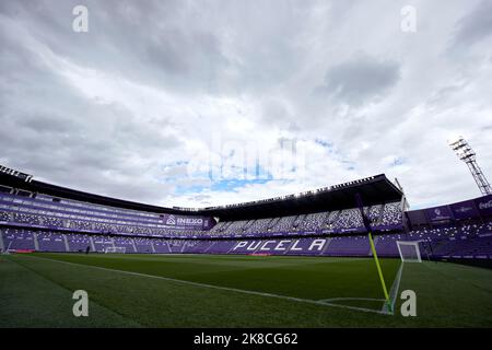 VALLADOLID, SPANIEN - 22. OKTOBER: Generalansicht von Jose Zorrilla vor dem Spiel der La Liga Santander zwischen Real Valladolid und Real Sociedad am 22. Oktober 2022 in Jose Zorrilla in Valladolid, Spanien. Quelle: Ricardo Larreina/AFLO/Alamy Live News Stockfoto