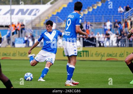 Mario Rigamonti Stadion, Brescia, Italien, 22. Oktober 2022, Dimitri Bisoli (Brescia FC) beim Spiel Brescia Calcio gegen Venezia FC - Italienischer Fußball der Serie B Stockfoto