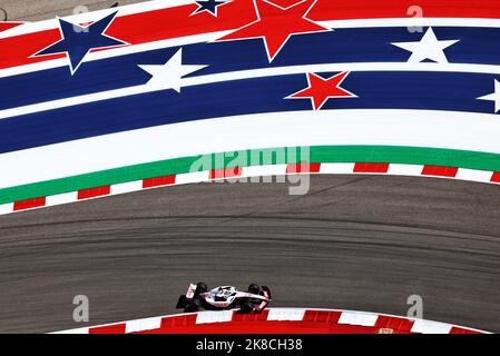 Austin, USA. 22. Oktober 2022. Kevin Magnussen (DEN) Haas VF-22. Großer Preis der Vereinigten Staaten, Samstag, 22.. Oktober 2022. Circuit of the Americas, Austin, Texas, USA. Quelle: James Moy/Alamy Live News Stockfoto