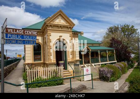 Millthorpe historisches Dorf in New South Wales, ehemalige Bank of New South Wales jetzt ein Gästehaus, Dorfzentrum, NSW, Australien Stockfoto