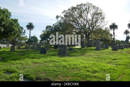 Inglewood, California, USA 19. October 2022 Inglewood Park Cemetery am 19. Oktober 2022 in Inglewood, Los Angeles, California, USA. Foto von Barry King/Alamy Stockfoto Stockfoto