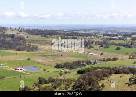 Orange NSW Landschaft und Landschaft der zentralen Tablelands Region von New South Wales, Australien Stockfoto