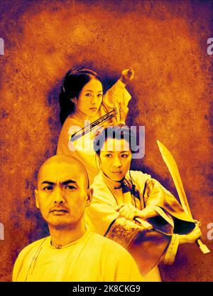 Chow Yun-Fat, Michelle Yeoh & Zhang Ziyi Film: Crouching Tiger, Hidden Dragon (wo hu cang Long) Charaktere: Yu Shu Lien TW/CHN/HK/USA 2000, Regie: Ang Lee 18 May 2000 **WARNUNG** Dieses Foto ist nur für redaktionelle Zwecke bestimmt und unterliegt dem Copyright von SONY PICTURES CLASSICS und/oder dem von der Film- oder Produktionsgesellschaft beauftragten Fotografen und kann nur von Publikationen im Zusammenhang mit der Bewerbung des oben genannten Films reproduziert werden. Eine obligatorische Gutschrift für SONY PICTURES CLASSICS ist erforderlich. Der Fotograf sollte auch bei Bekanntwerden des Fotos gutgeschrieben werden. Ohne schriftliche aut kann keine kommerzielle Nutzung gewährt werden Stockfoto