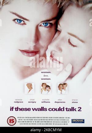 Vanessa Redgrave, Chloe Sevigny, Michelle Williams, Ellen Degeneres & Sharon Stone Poster Film: Wenn diese Wände sprechen könnten 2 (2000) Zeichen: Edith Tree (Segment '1961'), Amy (Segment '1972'), Linda (Segment '1972'), Kal (Segment '2000') & Regie: Jane Anderson, Martha Coolidge 05. März 2000 **WARNUNG** Dieses Foto ist nur für den redaktionellen Gebrauch bestimmt und unterliegt dem Copyright der HEIMKASTENS und/oder des Fotografen, der von der Film- oder Produktionsfirma beauftragt wurde, und kann nur durch Publikationen im Zusammenhang mit der Bewerbung des oben genannten Films reproduziert werden. Eine obligatorische Gutschrift an DIE HAUPTKASSE ist erforderlich Stockfoto