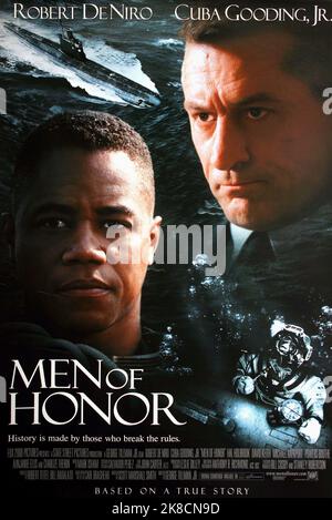 Cuba Gooding Jnr & Robert De Niro Poster Film: Men Of Honor; Men Of Honor (2000) Regie: George Tillman Jr. 14. September 2000 **WARNUNG** Dieses Foto ist nur für redaktionelle Zwecke bestimmt und unterliegt dem Copyright von FOX und/oder dem Fotografen, der von der Film- oder Produktionsfirma beauftragt wurde, und kann nur von Publikationen im Zusammenhang mit der Bewerbung des oben genannten Films reproduziert werden. Eine obligatorische Gutschrift an FOX ist erforderlich. Der Fotograf sollte auch bei Bekanntwerden des Fotos gutgeschrieben werden. Ohne schriftliche Genehmigung der Film Company kann keine kommerzielle Nutzung gewährt werden. Stockfoto