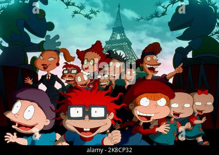 Tommy, Chuckie, Angelica, Phil, Lil,Charlotte,Chas,Dil,Drew Film: Gratulus In Paris: The Movie (2000) Charaktere: ,,Angelica,,,,,,, Regie: Stig Bergqvist 05. November 2000 **WARNUNG** Dieses Foto ist nur für den redaktionellen Gebrauch bestimmt und unterliegt dem Copyright von NICKELODEON-FILMEN und/oder dem von der Film- oder Produktionsfirma beauftragten Fotografen.Es kann nur von Publikationen im Zusammenhang mit der Bewerbung des oben genannten Films reproduziert werden. Eine obligatorische Gutschrift für NICKELODEON-FILME ist erforderlich. Der Fotograf sollte auch bei Bekanntwerden des Fotos gutgeschrieben werden. Ohne schriftliche Genehmigung kann keine kommerzielle Nutzung gewährt werden Stockfoto