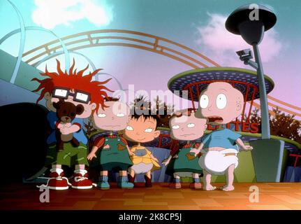 Chuckie, Phil, Kimi, Lil,Tommy Film: Rugrats In Paris: The Movie (2000) Regie: Stig Bergqvist 05. November 2000 **WARNUNG** Dieses Foto ist nur für redaktionelle Zwecke bestimmt und unterliegt dem Copyright von NICKELODEON-FILMEN und/oder dem von der Film- oder Produktionsgesellschaft beauftragten Fotografen.Es kann nur von Publikationen im Zusammenhang mit der Bewerbung des oben genannten Films reproduziert werden. Eine obligatorische Gutschrift für NICKELODEON-FILME ist erforderlich. Der Fotograf sollte auch bei Bekanntwerden des Fotos gutgeschrieben werden. Ohne schriftliche Genehmigung der Film Company kann keine kommerzielle Nutzung gewährt werden. Stockfoto