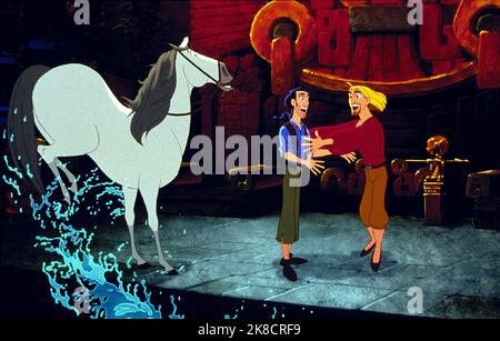 Altivo, Tulio & Miguel Film: The Road To El Dorado (2000) Charaktere: ,Tulio & Miguel Regie: Bibo Bergeron & will Finn 31 March 2000 **WARNUNG** Dieses Foto ist nur für redaktionelle Verwendung bestimmt und unterliegt dem Copyright von DREAMWORKS und/oder des Fotografen, der von der Film- oder Produktionsfirma beauftragt wurde, und kann nur durch Publikationen im Zusammenhang mit der Bewerbung des oben genannten Films reproduziert werden. Eine obligatorische Gutschrift an DREAMWORKS ist erforderlich. Der Fotograf sollte auch bei Bekanntwerden des Fotos gutgeschrieben werden. Ohne schriftliche Genehmigung der Film Company kann keine kommerzielle Nutzung gewährt werden. Stockfoto