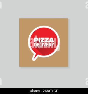 Pizzakarton Stock Vektor