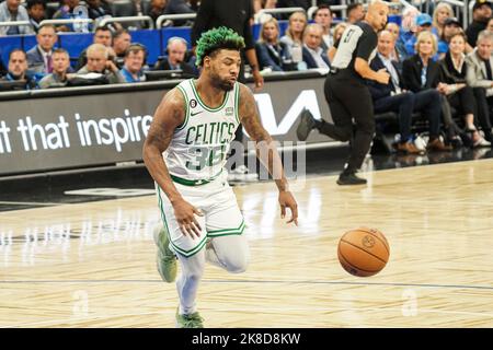 Orlando, Florida, USA, 22. Oktober 2022, Boston Celtics Guard Marcus Smart #36 läuft nach einem Ballverlust in der zweiten Hälfte im Amway Center. (Foto: Marty Jean-Louis) Quelle: Marty Jean-Louis/Alamy Live News Stockfoto