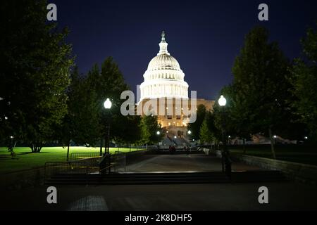 Das Kapitol der Vereinigten Staaten, oft Kapitol oder Kapitolgebäude genannt, ist der Sitz des legislativen Zweiges der US-Bundesregierung, der sich in der Stadt befindet Stockfoto