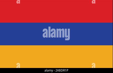 Armenia Flag Symbol Cartoon-Vektor. Kirchenkarte. Symbol Land Stock Vektor