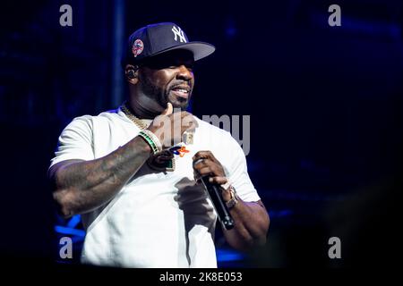 Mailand Italien 22. Oktober, 2022 50 Cent live im Mediolanum Forum © Roberto Finizio / Alamy Stockfoto