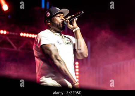 Mailand Italien 22. Oktober, 2022 50 Cent live im Mediolanum Forum © Roberto Finizio / Alamy Stockfoto