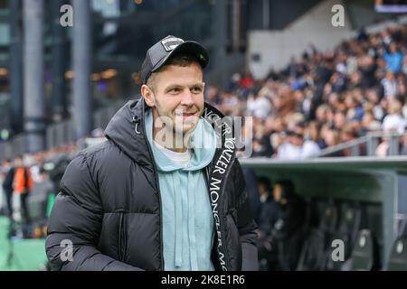 Kopenhagen, Dänemark. 22. Oktober 2022. Denis Vavro vom FC Kopenhagen vor dem Superliga-Spiel 3F zwischen dem FC Kopenhagen und dem FC Midtjylland in Parken in Kopenhagen. (Foto: Gonzales Photo/Alamy Live News Stockfoto