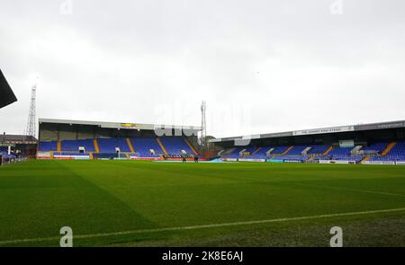 Liverpool, Großbritannien. 23. Oktober 2022. Liverpool, England, Oktober 23. 2022: Der Prenton Park-Platz vor dem Barclays Womens Super League Fußballspiel zwischen Liverpool und Arsenal im Prenton Park in Liverpool, England. (James Whitehead/SPP) Quelle: SPP Sport Press Foto. /Alamy Live News Stockfoto