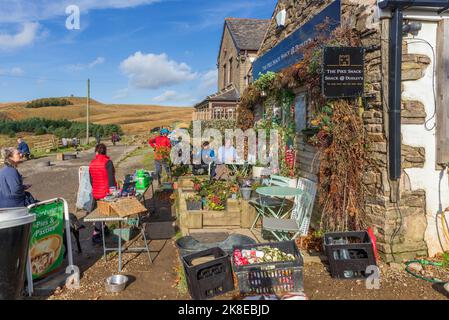 The Pike Snack Shack on Rivington Pike near Chorley. Stockfoto