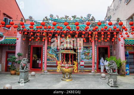 Kuching Malaysia 3.. Sep 2022: Die Außenansicht des Hiang Thian Siang Ti (Gottheit des Nordens) Tempels (Teochew) Stockfoto